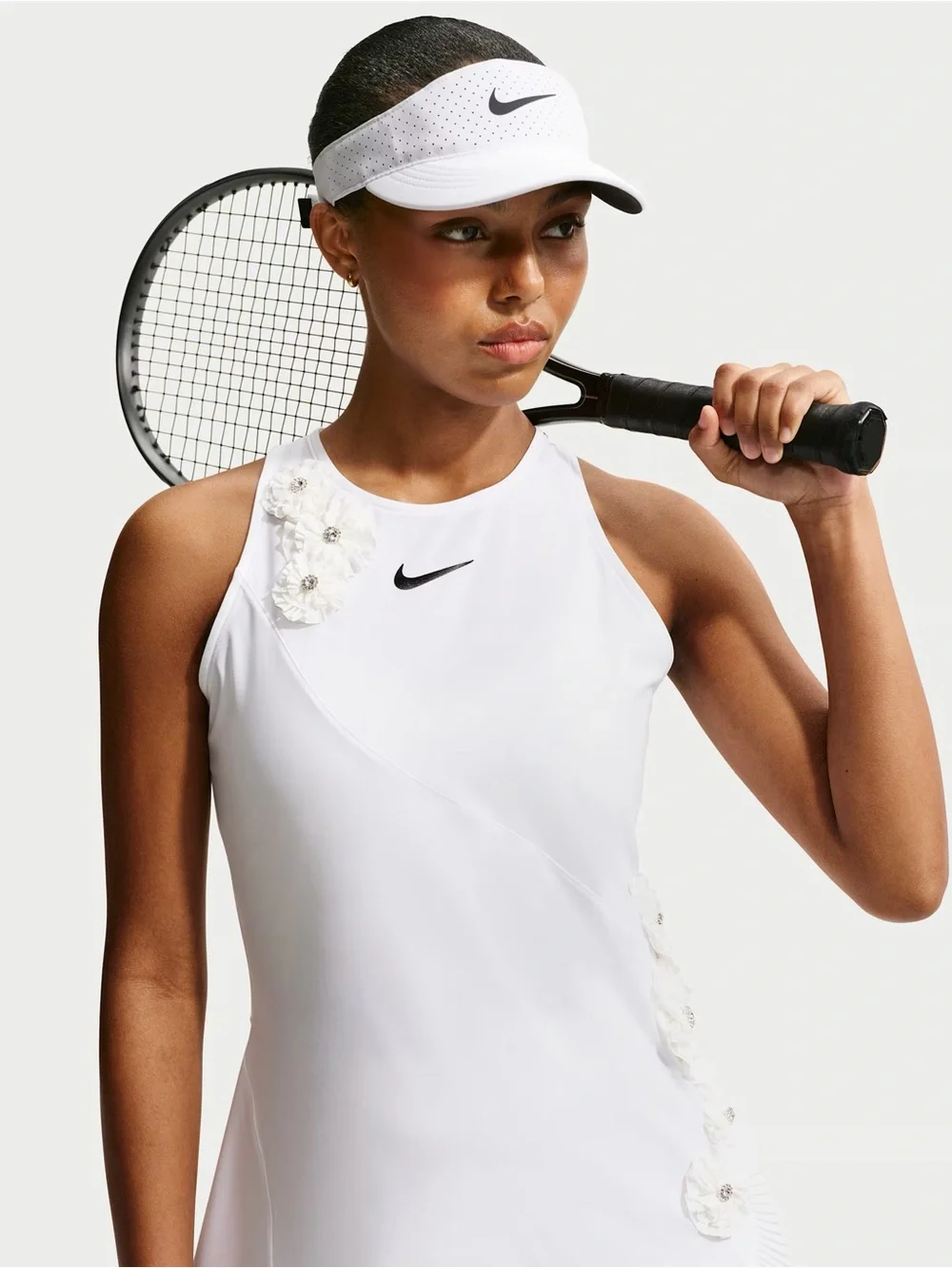 Naomi Osaka Slam Women's Dri-FIT Tennis Dress - White/Black